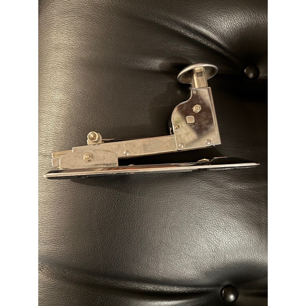 Vintage Ace Model 102 Stapler Chrome Mid Century Modern Office Industrial USA